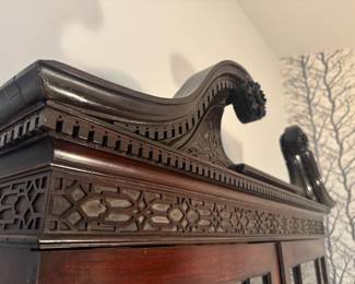 Antique 5 Drawer / 2 Door Secretary with Bookcase (22-1/2"D x 45"W x 98"H)