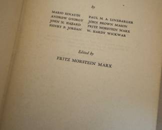 "Foreign Governments" by Fritz Morstein Marx