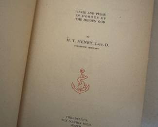 "Eucharistica" by H.T. Henry, Litt.D.