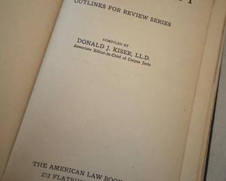 "Outlines of Real Property" by Donald J. Kiser, LL.D.