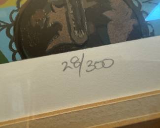 Framed Original Serigraph "Still Life Interior" by John Powell - Edition 28/300 (41"W x 34"H)