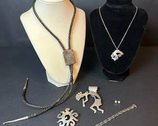 Kokopelli Southwestern Sterling Silver Jewelry