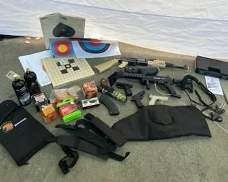 Airsoft Target Shooting Lot  Rifles, Pistols, Accessories  Supplies
