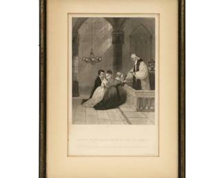 Engraving After W. G. Armstrong "Bishop White Administering the Sacrament"