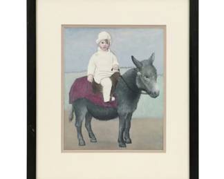 Offset Lithograph After Pablo Picasso "Paulo on the Donkey," Late 20th Century