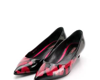 Louis Vuitton x Stephen Sprouse Graffiti Kitten Heels in Patent Leather