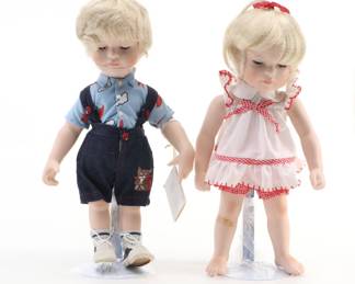 The Hamilton Collection New Shoes Porcelain Dolls