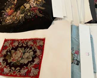  vintage swatches from textile swatch business