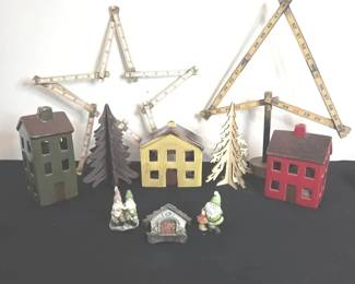 Holiday Decor And Geometric Display Lot