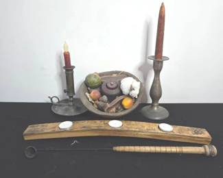 Decorative Vintage Candle Holder Lot