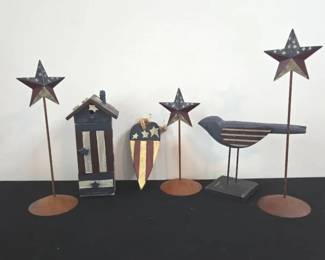 Patriotic Americana Decor Lot