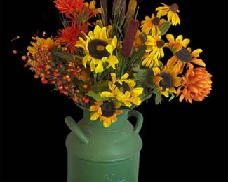 Vintage Green Milkcan 