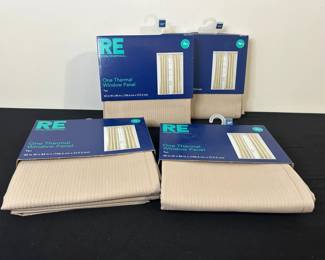 4 Tan Window Panels
