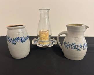Pitcher, Vase Candle Holder By Salmon Falls