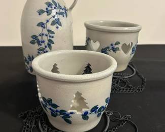 Salmon Falls Bird Bottle Hanging Plant Pots 