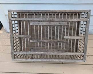 Rustic Wooden Chicken Cage