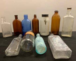 Vintage Glass Bottle Lot