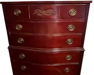 Mahogany Wood Chest Of Drawers 