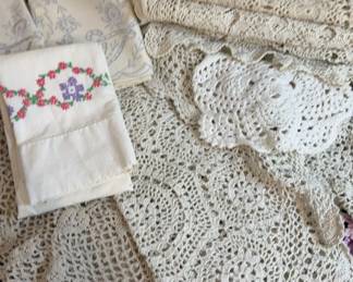 Doily And Embroidery Mystery Lot