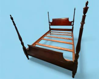 Four Post Mahogany Full Size Bed Frame