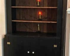 This Old House Black Painted Cupboard