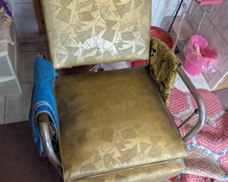 Vintage hair washing chair and sink