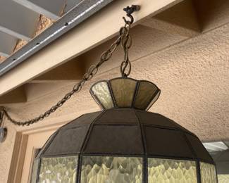 Hanging Tiffany style lamp