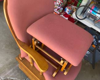 Glider rocking chair and ottoman 