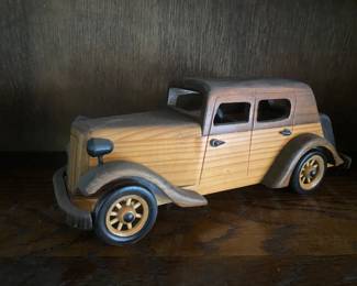 Wooden car model