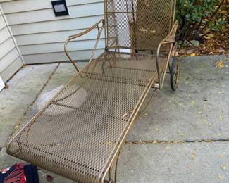 Vintage Woodard Style Cast Iron Patio Furniture.