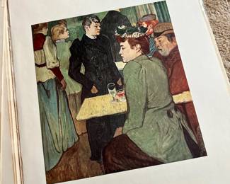 1952 Toulouse-Lautrec art book with removable prints