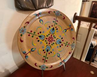 folk art tray