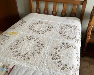 Oak Twin Bed with Trundle