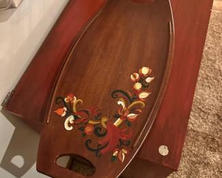 folk art tray