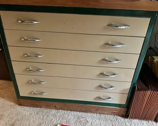 Vintage metal drawers