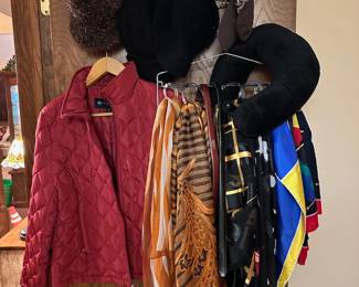 Womans scarves and hats