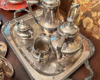 Vintage silver plated coffee set