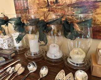 Glass Candle Holders