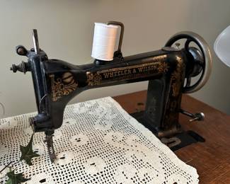 Vintage Wheeler and Wilson sewing machine