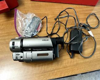 Sony CCD-TRV65 Hi-8 camcorder in working condition. Comes with case, batteries and remote.