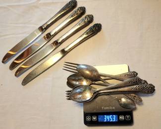 International Queens Lace sterling silver flatware
