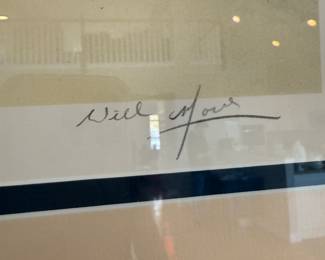 Will Moses signed & numbered "Let It Snow" framed lithograph