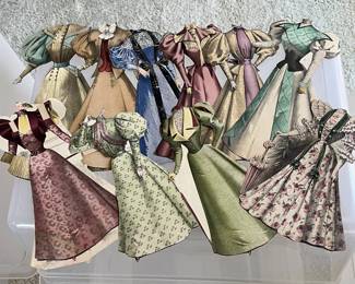 antique paper doll clothes