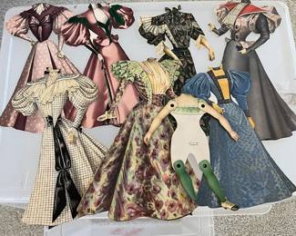 antique paper doll outfits