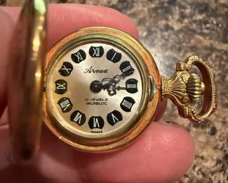 Vintage Arnex 17 Jewels small pocket watch (works)