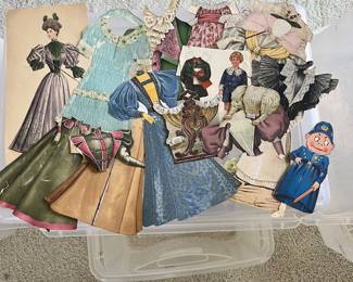antique paper dolls from early 1900s/late 1890s