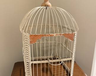 vintage metal birdcage