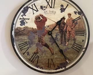 St Ives Golf Club clock