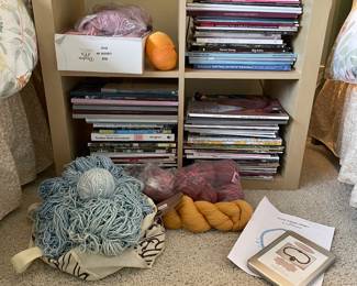 misc. yarn; craft magazines