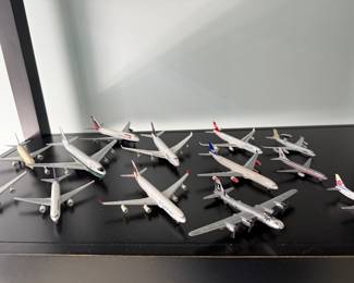 Diecast airplane collection